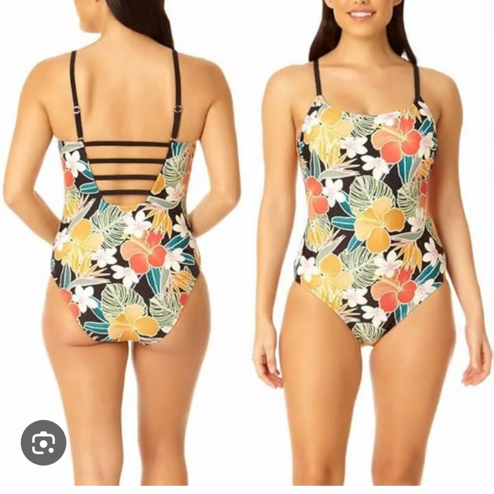 Hurley Strappy Back One Piece Swimsuit